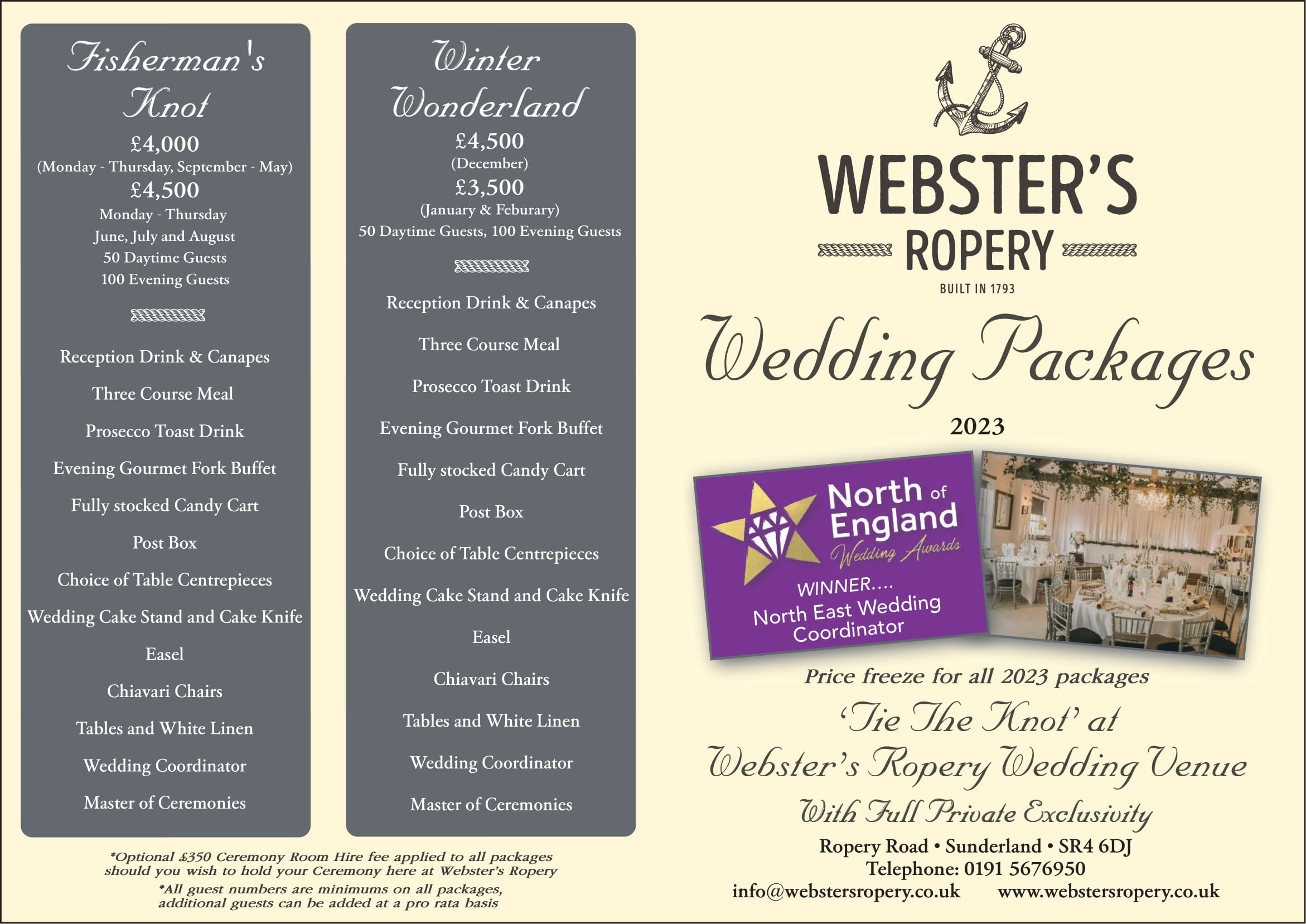 Wedding packages on sale